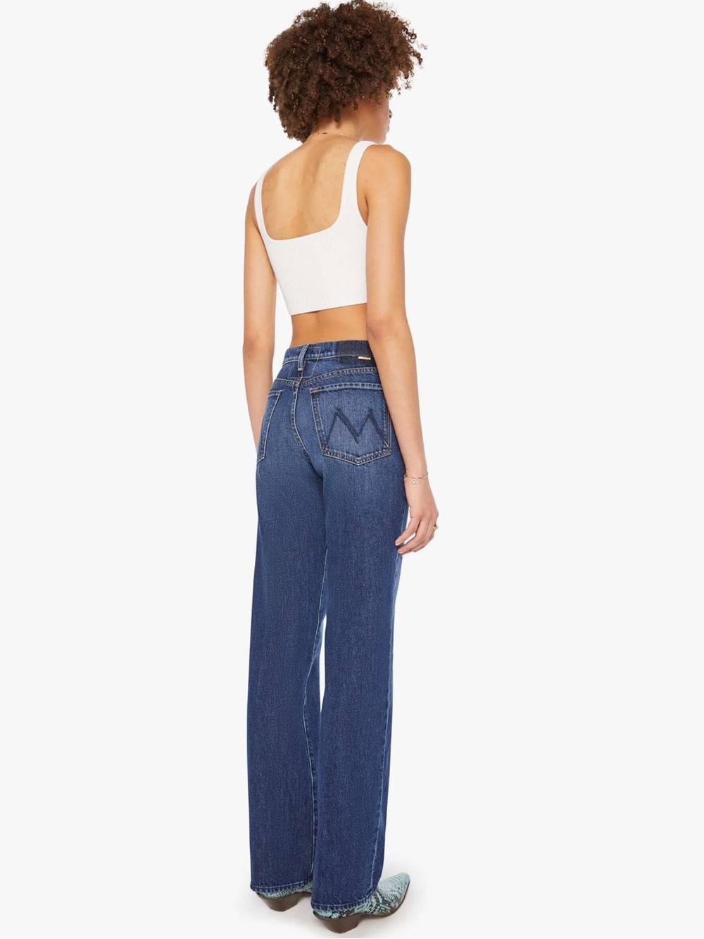 Mother Jeans The Rambler Zip Heel